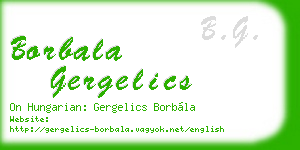 borbala gergelics business card