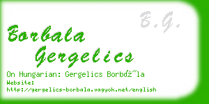 borbala gergelics business card